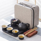 Travel Kung Fu Tea Set Portable Suit Ceramic - Grand Goldman