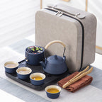 Travel Kung Fu Tea Set Portable Suit Ceramic - Grand Goldman