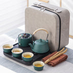 Travel Kung Fu Tea Set Portable Suit Ceramic - Grand Goldman