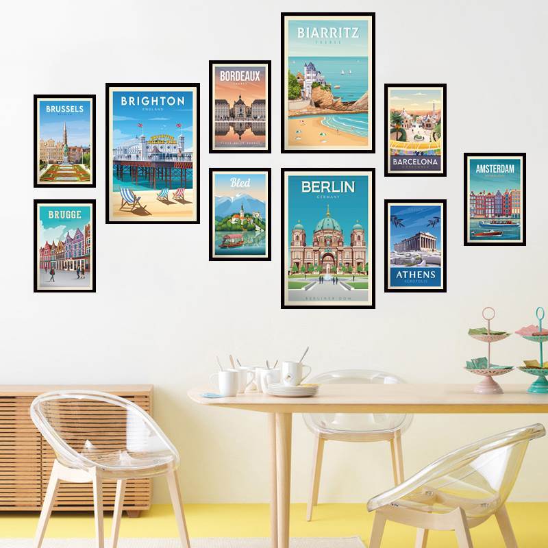 Travel Poster City Netherlands High Quality Bedroom - Grand Goldman