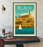 Travel Poster World Travel City Canvas Painting - Grand Goldman