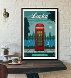 Travel Poster World Travel City Canvas Painting - Grand Goldman