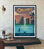 Travel Poster World Travel City Canvas Painting - Grand Goldman