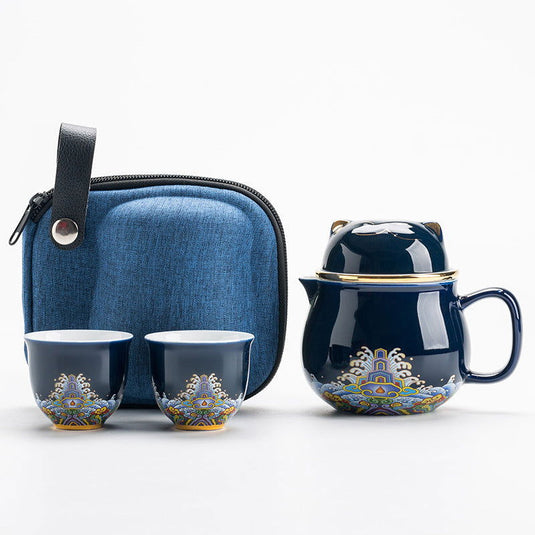 Travel Tea Set Ceramics - Grand Goldman