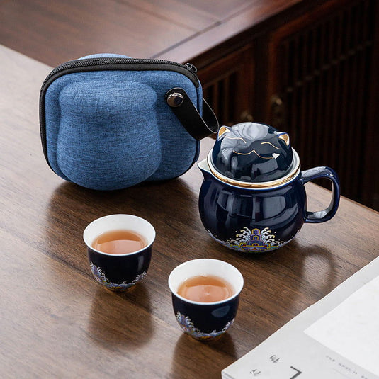 Travel Tea Set Ceramics - Grand Goldman