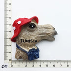 Tunisia Africa Fridge Magnets 3D camel Resin Tunis Tourism Memorial Hand-painted Decorative Handicrafts Magnets for Refrigerator - Grand Goldman