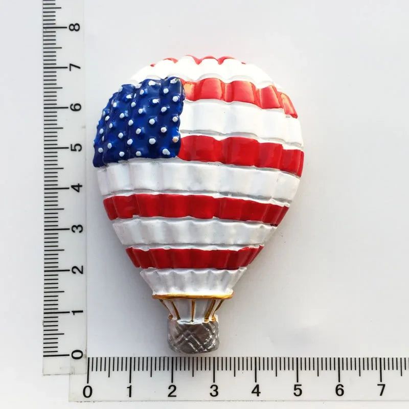 Turkey Fridge Magnets Cappadocia Tourism Souvenir Decorative Craft Gifts Painted Hot Air Balloon Magnetic Refrigerator sticker - Grand Goldman