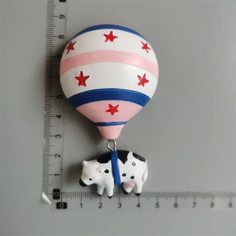 Turkey Fridge Magnets Cappadocia Tourism Souvenir Decorative Craft Gifts Painted Hot Air Balloon Magnetic Refrigerator sticker - Grand Goldman