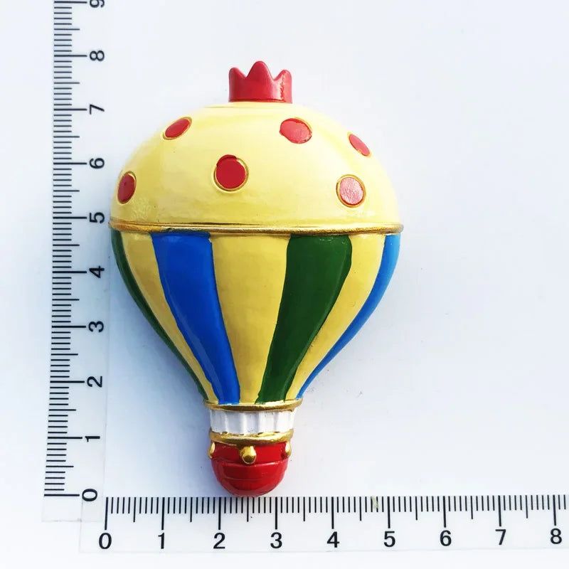 Turkey Fridge Magnets Cappadocia Tourism Souvenir Decorative Craft Gifts Painted Hot Air Balloon Magnetic Refrigerator sticker - Grand Goldman