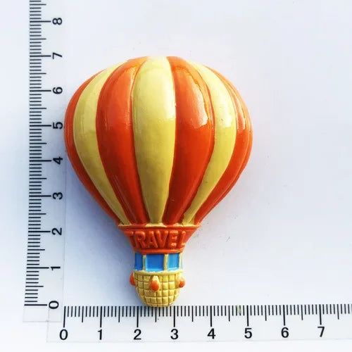 Turkey Fridge Magnets Cappadocia Tourism Souvenir Decorative Craft Gifts Painted Hot Air Balloon Magnetic Refrigerator sticker - Grand Goldman