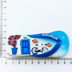 Turkey Tourism Refrigerator Magnets Stickers Bodrum Home Kitchen Decor Food Magnetic Fridge Magnets Hand Painting Crafts Gifts - Grand Goldman