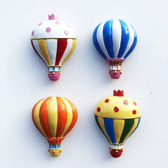 Turkey Fridge Magnets Cappadocia Tourism Souvenir Decorative Craft Gifts Painted Hot Air Balloon Magnetic Refrigerator sticker - Grand Goldman