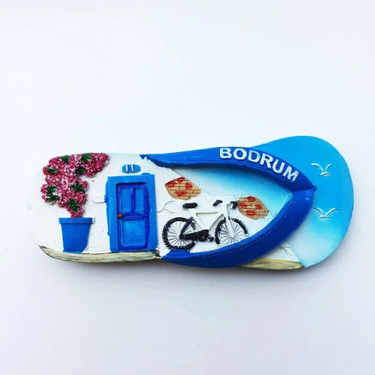 Turkey Tourism Refrigerator Magnets Stickers Bodrum Home Kitchen Decor Food Magnetic Fridge Magnets Hand Painting Crafts Gifts - Grand Goldman