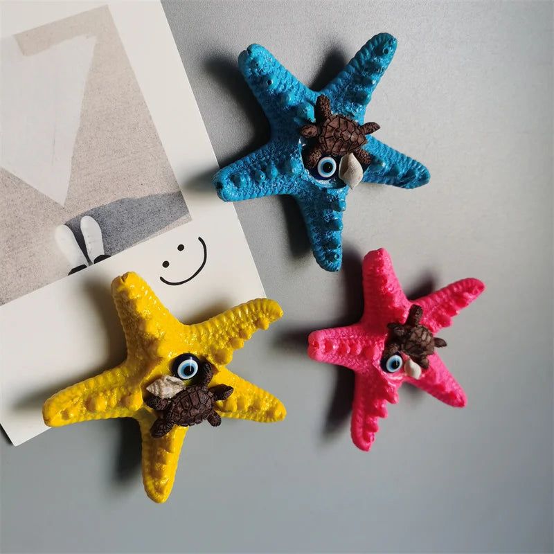 Turkish Tourist Souvenirs Fridge Stickers Seaside Star Turtle Message Post  Refrigerator Magnets Home Decoration Gifts - Grand Goldman