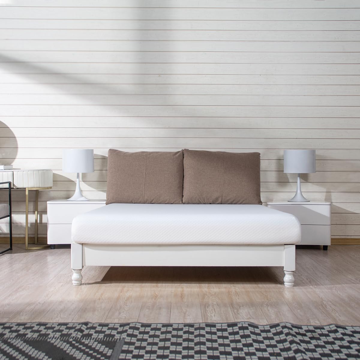 Twin Mattress for Kids Adults 5 Inch Gel Memory Foam, Medium-Firm, Twin Size Mattresses, Bed in a Box, Fiberglass Free, Cooling Sleep & Pressure Relief, Certified Safe Foams & Fabric - Grand Goldman