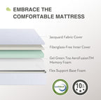 Twin Mattress in a Box, 6 inch Mattresses for Kids Bed Single Size Daybed Individual Bunk, Memory Foam Medium Firm - Grand Goldman