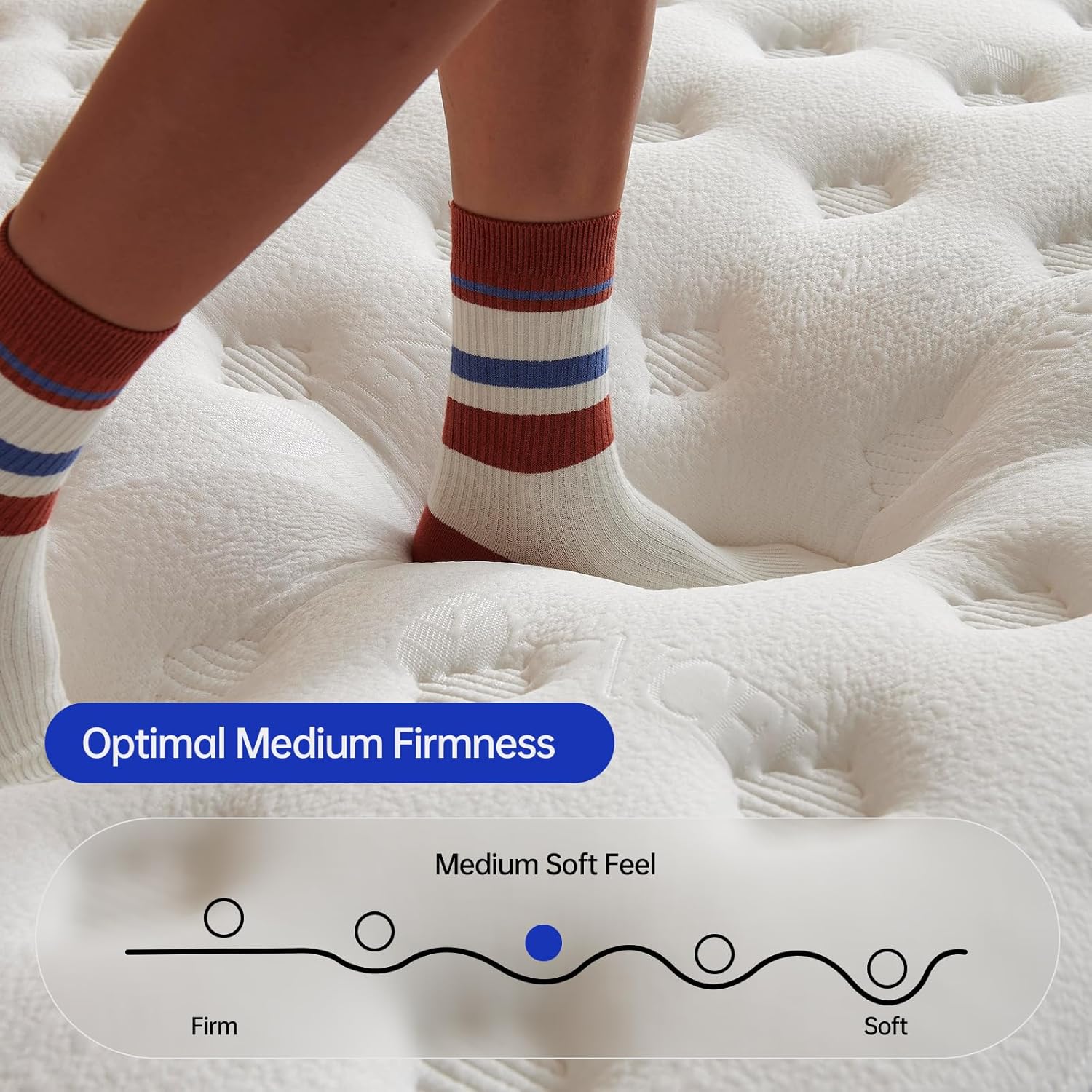 Twin Size Mattress,10 Inch Twin Mattress in a Box,Superior Hybrid Mattress with Gel Memory Foam or Back & Lumbar Support ,100 Night Trial,Soft,Pressure Relief,Zoned Support spring, Medium Firm - Grand Goldman