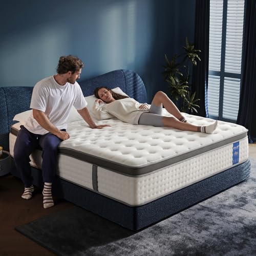 Twin Size Mattress,10 Inch Twin Mattress in a Box,Superior Hybrid Mattress with Gel Memory Foam or Back & Lumbar Support ,100 Night Trial,Soft,Pressure Relief,Zoned Support spring, Medium Firm - Grand Goldman