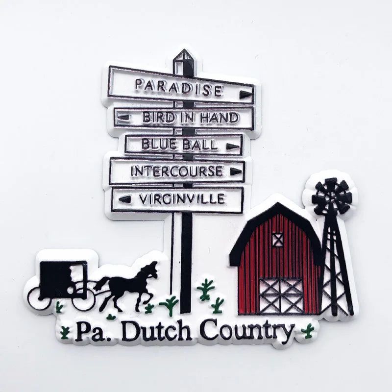 U.S. states refrigerator magnet OHIO Georgia Alaska Illinois Michigan Hawaii California Oregon tourist souvenir PVC fridge decor - Grand Goldman