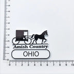 U.S. states refrigerator magnet OHIO Georgia Alaska Illinois Michigan Hawaii California Oregon tourist souvenir PVC fridge decor - Grand Goldman