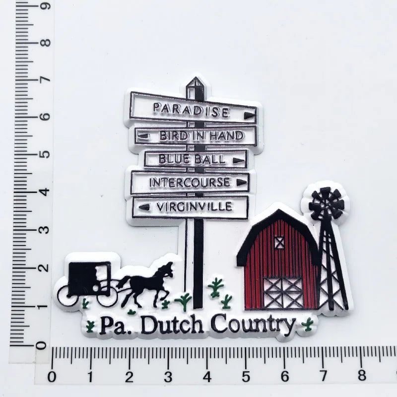 U.S. states refrigerator magnet OHIO Georgia Alaska Illinois Michigan Hawaii California Oregon tourist souvenir PVC fridge decor - Grand Goldman