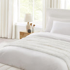 UGG 10483 Adalee Soft Faux Fur Reversible Accent Throw Blanket Luxury Cozy Fluffy Fuzzy Hotel Style Boho Home Decor Soft Luxurious Comfy Blankets for Couch, 70 x 50-Inch, Natural - Grand Goldman