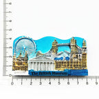 UK Tourist Souvenir British Refrigerator Sticker Manchester Oxford London Bus Big Ben Decorative Crafts Magnetic Fridge Decor - Grand Goldman