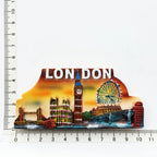 UK Tourist Souvenir British Refrigerator Sticker Manchester Oxford London Bus Big Ben Decorative Crafts Magnetic Fridge Decor - Grand Goldman