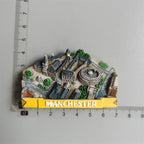 UK Tourist Souvenir British Refrigerator Sticker Manchester Oxford London Bus Big Ben Decorative Crafts Magnetic Fridge Decor - Grand Goldman