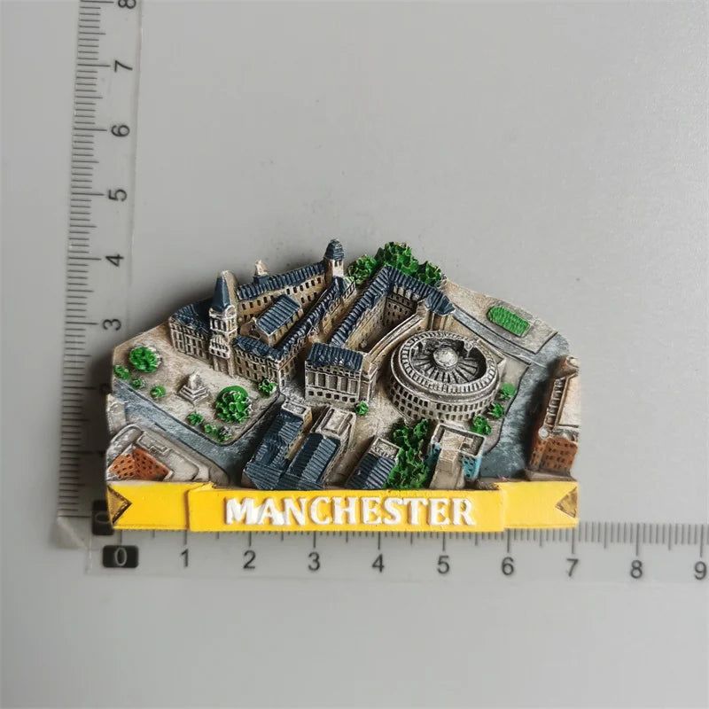 UK Tourist Souvenir British Refrigerator Sticker Manchester Oxford London Bus Big Ben Decorative Crafts Magnetic Fridge Decor - Grand Goldman