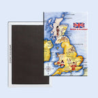 UK Tourist Souvenir British Refrigerator Sticker Manchester Oxford London Bus Big Ben Decorative Crafts Magnetic Fridge Decor - Grand Goldman