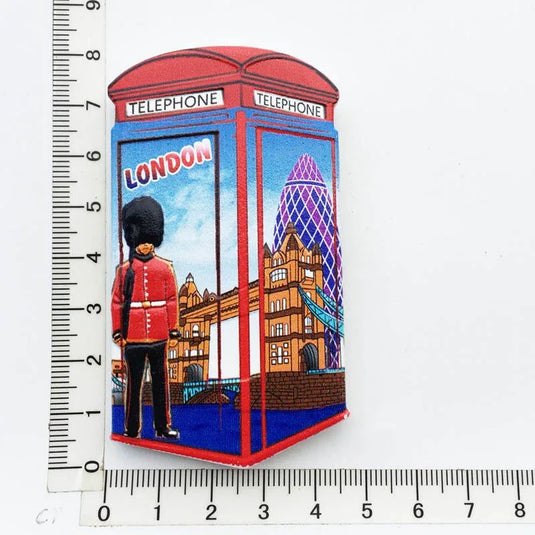 UK Tourist Souvenir British Refrigerator Sticker Manchester Oxford London Bus Big Ben Decorative Crafts Magnetic Fridge Decor - Grand Goldman