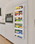 ULG 1-Pack Over Door Organizer with 5 Large Pockets 10 Mesh Side Pockets, 44 lbs Weight Capacity Hanging Storage Organizer with Clear Window for Bedroom Bathroom Kitchen, RV, Camper, Beige - Grand Goldman