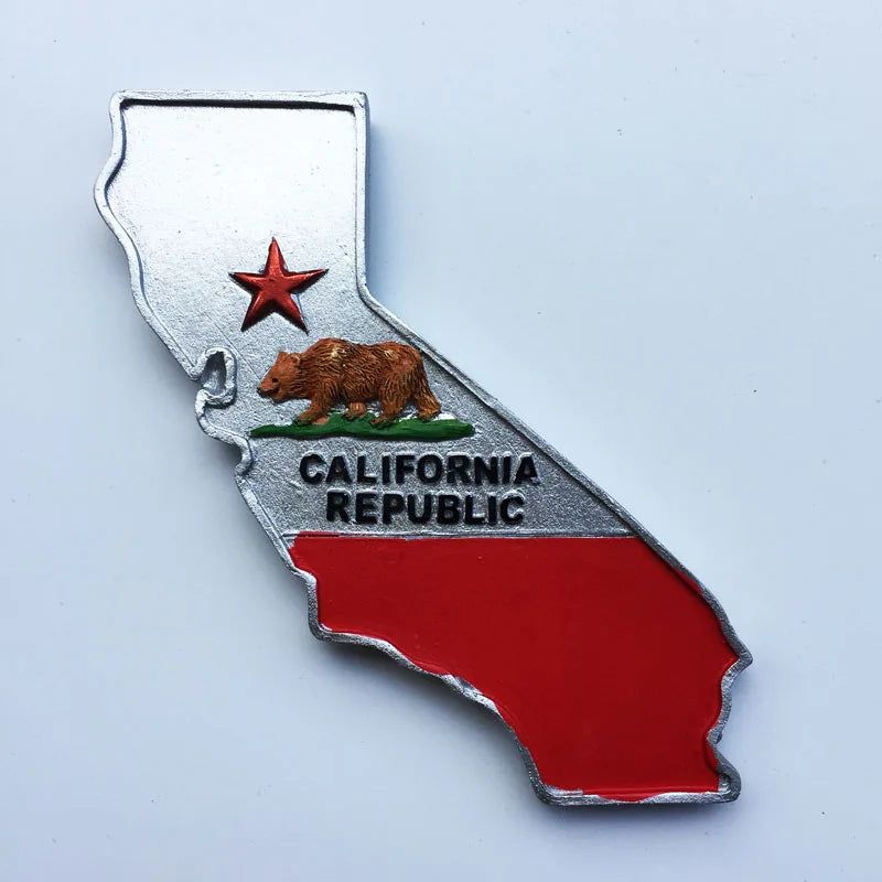 USA California San Francisco Fridge Magnets America Tourist Souvenirs Magnetic Refrigerator Stickers Collection gifts Home Decor - Grand Goldman