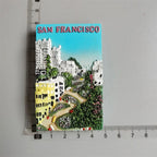 USA California San Francisco Fridge Magnets America Tourist Souvenirs Magnetic Refrigerator Stickers Collection gifts Home Decor - Grand Goldman