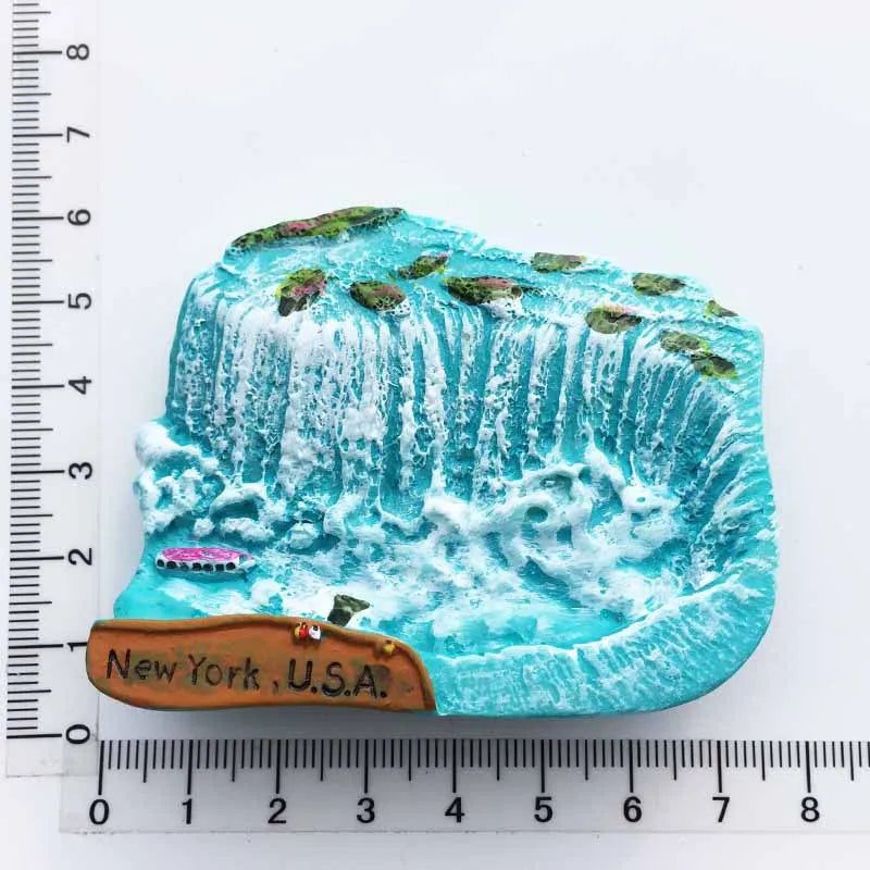 USA Fridge Magnets New York Oscar Magnetic Stickers for Refrigerators Tourist Souvenir Flat Back Resin Decorations for Home - Grand Goldman