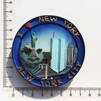 USA Fridge Magnets New York Oscar Magnetic Stickers for Refrigerators Tourist Souvenir Flat Back Resin Decorations for Home - Grand Goldman