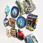 USA Fridge Magnets New York Oscar Magnetic Stickers for Refrigerators Tourist Souvenir Flat Back Resin Decorations for Home - Grand Goldman