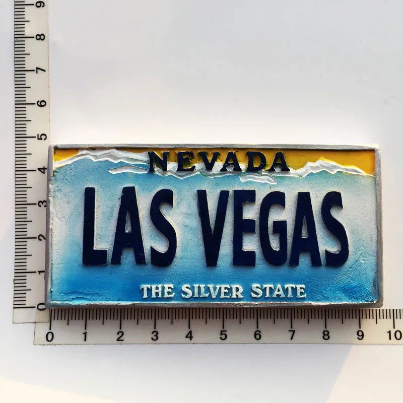 USA Las Vegas Turntable Tourist Souvenirs fridge Magnet Refrigerator Stickers Decorative Collection Home Decor Hand Gifts - Grand Goldman