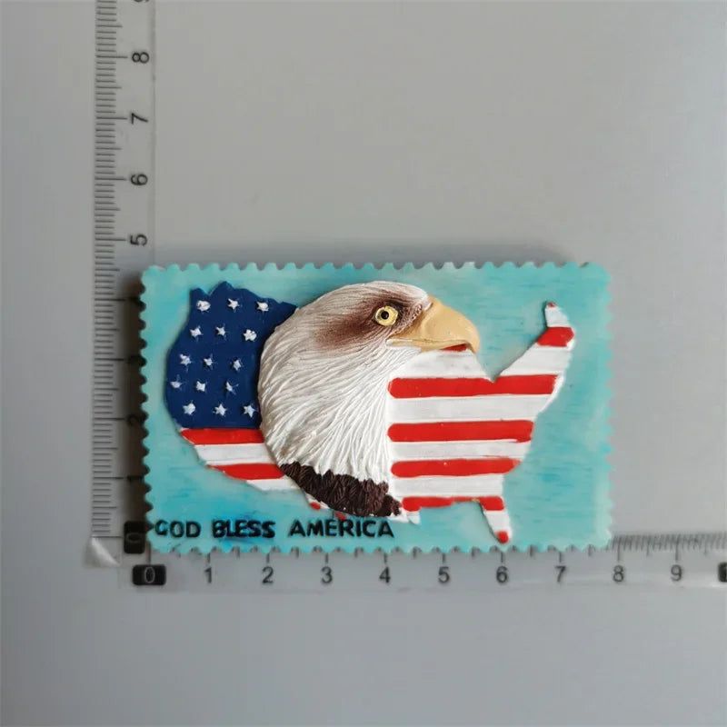 USA New Yourk Fridge Magnets Florida WonderWorks San Francisco Hawaii Tourism Souvenir Magnetic Refrigerator Magnets Gifts - Grand Goldman