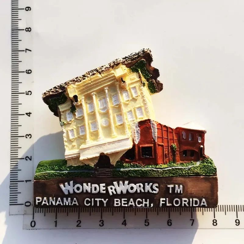 USA New Yourk Fridge Magnets Florida WonderWorks San Francisco Hawaii Tourism Souvenir Magnetic Refrigerator Magnets Gifts - Grand Goldman