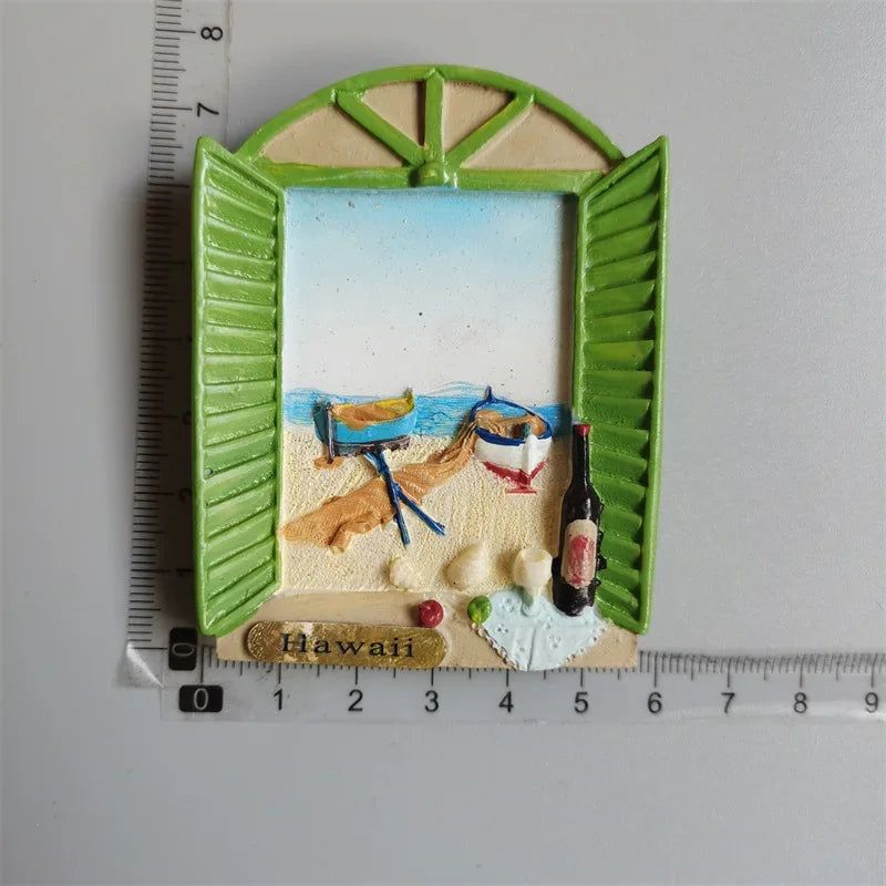 USA New Yourk Fridge Magnets Florida WonderWorks San Francisco Hawaii Tourism Souvenir Magnetic Refrigerator Magnets Gifts - Grand Goldman