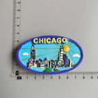 USA New Yourk Fridge Magnets Florida WonderWorks San Francisco Hawaii Tourism Souvenir Magnetic Refrigerator Magnets Gifts - Grand Goldman