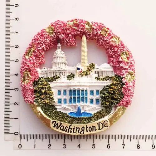 USA fridge magnets Washington D.C. cultural landscape tourist souvenirs hand-painted magnetic refrigerator sticker collection - Grand Goldman