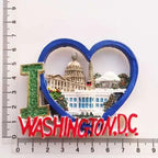 USA fridge magnets Washington D.C. cultural landscape tourist souvenirs hand-painted magnetic refrigerator sticker collection - Grand Goldman