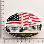 USA fridge magnets Washington D.C. cultural landscape tourist souvenirs hand-painted magnetic refrigerator sticker collection - Grand Goldman