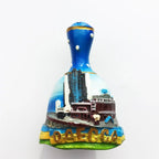 Ukraine Fridge Magnets Odessa Tourist Attraction Souvenirs Bell tree Resin Painted Crafts Magnetic Refrigerator Stickers Decor - Grand Goldman