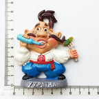 Ukraine fridge magnets Russia tourism souvenir Ukrainian Russian 3d family life refrigerator stickers folk custom collection - Grand Goldman