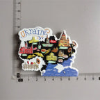 Ukraine fridge magnets Russia tourism souvenir Ukrainian Russian 3d family life refrigerator stickers folk custom collection - Grand Goldman