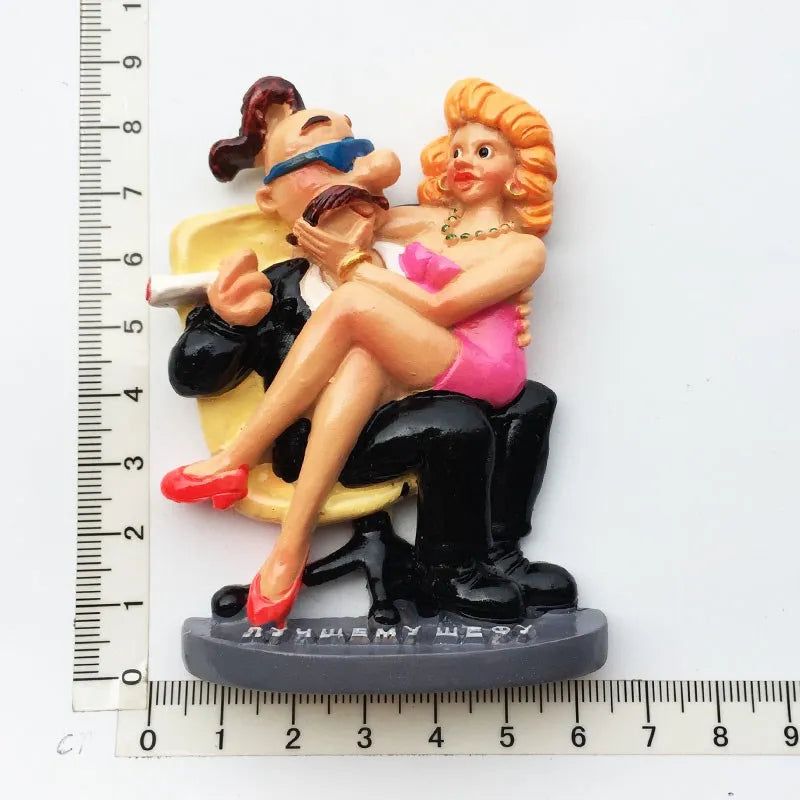 Ukraine fridge magnets Russia tourism souvenir Ukrainian Russian 3d family life refrigerator stickers folk custom collection - Grand Goldman